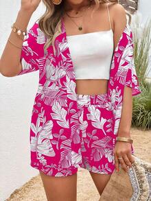 Conjunto de dos piezas para mujer para uso diario - Rosa Fucsia - Ver 6