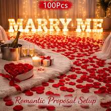 500/1000pcs Artificial Rose Petals, Suitable For Wedding Proposal Decoration, Valentine's Day, Romantic Room Decor, Birthday Party; 1500/2000/3000/4000/10000pcs, Graduation Gift - 500pcs - View 18