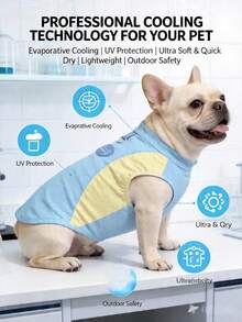Pet Cooling Vest Suitable For Small And Medium Dogs, Super Evaporative Cooling, UPF50+ UV Protection, Lightweight Reflective Outdoor, Soft Quick-Drying, Outdoor Functional Style - Multicolor - View 6
