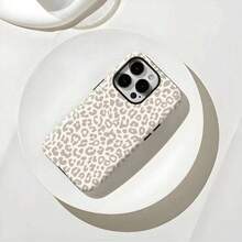 Beige Leopard Print Phone Case, Suitable For IPhone 17 - Multicolor - View 2