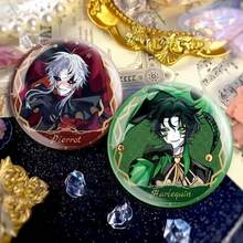 1個怪異馬戲團主題動漫衍生遊戲周邊 PET 手作餅乾紋章徽章，用於背包裝飾，馬戲團主題遊戲餅乾雷射徽章紋章收藏品，粉絲必備禮物，節日禮物，情人節禮物 - 彩色 - 查看 1
