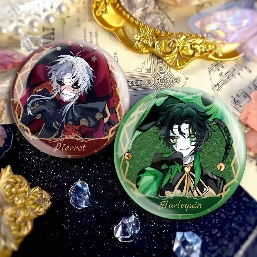 1個怪異馬戲團主題動漫衍生遊戲周邊 PET 手作餅乾紋章徽章,用於背包裝飾,馬戲團主題遊戲餅乾雷射徽章紋章收藏品,粉絲必備禮物,節日禮物,情人節禮物 - 彩色 - 查看 1