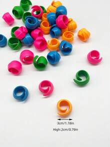 10 piezas de Portacarretes de hilo de silicona, abrazaderas para carretes, previenen el enredo del hilo, organizadores de hilo reutilizables y de colores (azul/rosa/verde/naranja), adecuados para máquinas de coser, máquinas de bordado y accesorios de costura artesanal - Carrete de silicona - Ver 9