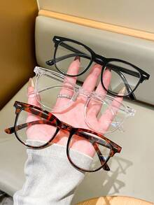 1/3 Set Retro Fashion Lightweight Eyeglasses - Fashionable Full Frame Glasses - Multicolor - View 2