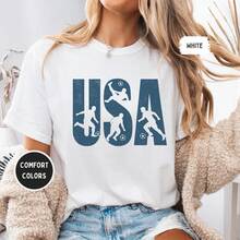 Camiseta de fútbol de USA Soccer | Camiseta Patriótica para Fanáticos del Fútbol Mundial| Regalo para amantes del fútbol - Blanco (solo estilos en blanco y negro) - Ver 8