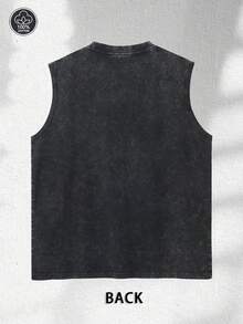 Disney Racing Story Lightning McQueen "Think Fast" Racing Car Washed Sleeveless Printed Round Neck Casual Vest, Retro Loose Summer Vest For Men And Women, Retro Loose Summer Vest For Men And Women, Disney Band T-Shirt, Men's Cotton T-Shirt, Men's Vest, Men's Holiday Clothes, Father's Day Gifts, Summer, Ladies' Holiday Clothes, Band T-Shirt, Disney Women's T-Shirt. - màu đen - Xem 2
