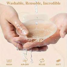 2入組可重複使用矽膠乳貼，無肩帶設計增強乳溝並提拉胸部，隱形效果，適合夏季穿著，防滑性能，推薦 A-C 罩杯使用，旅行必備 - 多色 - 查看 8