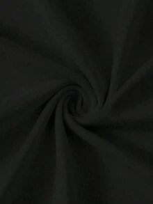 Camiseta de manga corta con cuello redondo para mujer, con un divertido estampado de tres guisantes, de estilo lindo, 100% algodón, con un diseño estampado en toda la prenda. - Negro - Ver 4