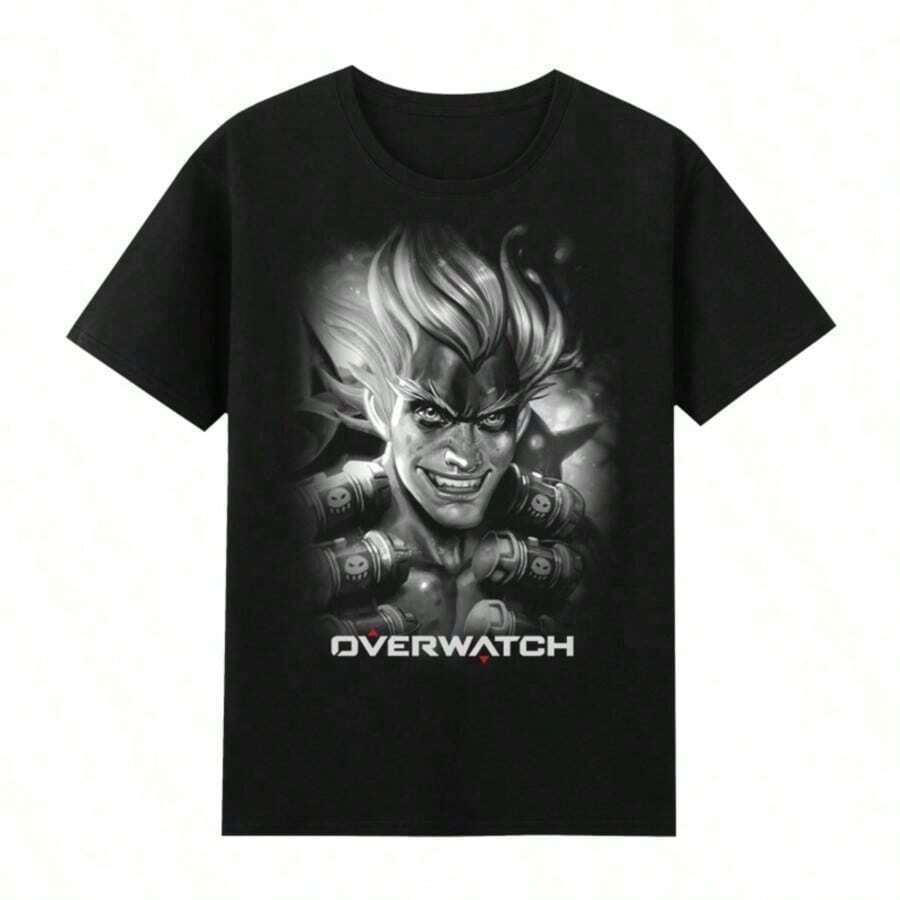 Cute Unisex Premium Casual T-Shirts, COOL SUMMER 2025, Luxury Short Sleeve T-Shirts For Men And Women, Soft Cotton Loose Fit Clothing, Novelty, Luxury Summer T-Shirt For Men With Graphic Print - 黑色 5 - 查看 1
