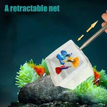 Assorted Fine Mesh Fish Tank Nets - Durable PP Material, Extendable Handle For Easy Catching And Operation - C-White - View 8