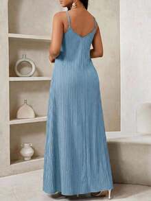Lady Vestido largo con estampado de leopardo para mujer, estilo bohemio, sin espalda, holgado, vestido maxi suelto sin tirantes para cumpleaños, eventos, vacaciones, vestidos casuales, vestidos boho/bohemia/boho, top halter, ropa africana para mujer - Azul - Ver 2