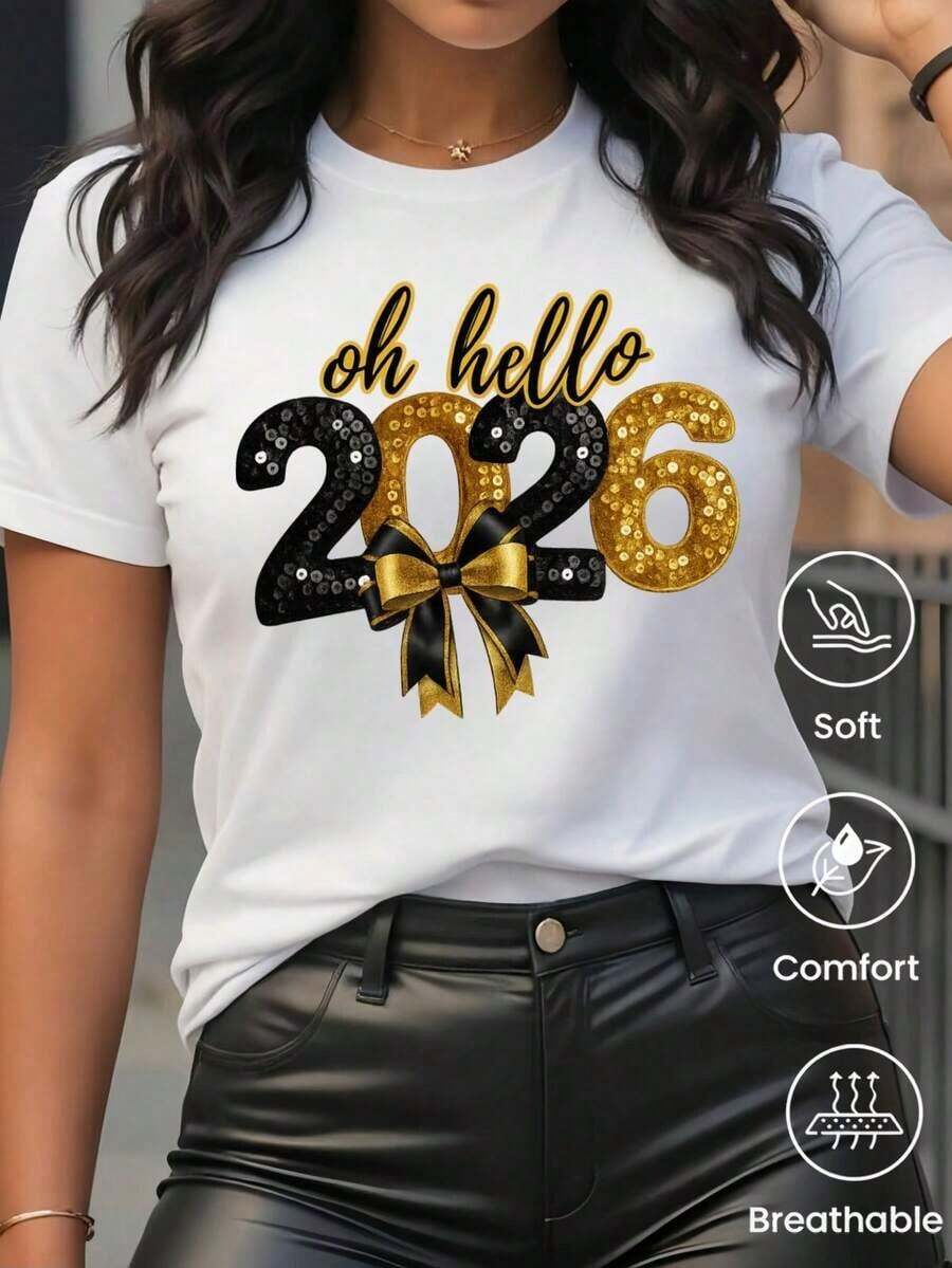 Camiseta de cuello redondo y mangas cortas de ropa fashion, fabricada en México, para la temporada primavera-verano 2025. Con estampado de dibujos animados, es un modelo de pareja, apta para usar tanto por dentro como por fuera, ideal para oficina y estilo casual, diseñada para hombres y mujeres, en unidad individual. - Blanco - Ver 1