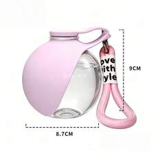 1 bình nước uống di động cho chó, dùng ngoài trời, làm bằng thép không gỉ 304, có móc treo, dạng hình cầu, có thể gập lại. - Nhiều màu - Xem 8