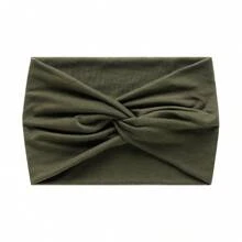 1pc Women's Extra Wide Cross Solid Color Fashion Headband Everyday Versatile Hairband Hair Accessory - Multicolor - View 12