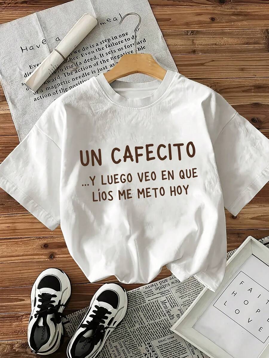 Camiseta de mujer para primavera y verano - Blanco - Ver 1