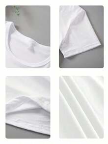 Camiseta holgada de moda para mujer, diseño con cita atrevida "Edición Limitada", top de manga corta transpirable y cómodo, camiseta de algodón suave con cuello redondo, ideal para salidas casuales y looks de moda minimalista. - Blanco 5 - Ver 9