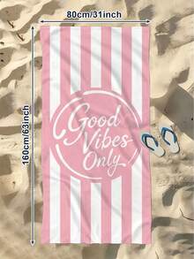 1/2 piezas,Estampado colorido,Manta de playa para parejas,Toalla de playa,Toalla de playa de gran tamaño,Toalla de baño de playa suave y absorbente a rayas,Perfecta para viajes,Vacaciones,Toallas para diversos deportes,Toalla de baño para el baño,Uso en piscina y camping,Toalla de baño moderna esencial para viajes - Rosa - Ver 14