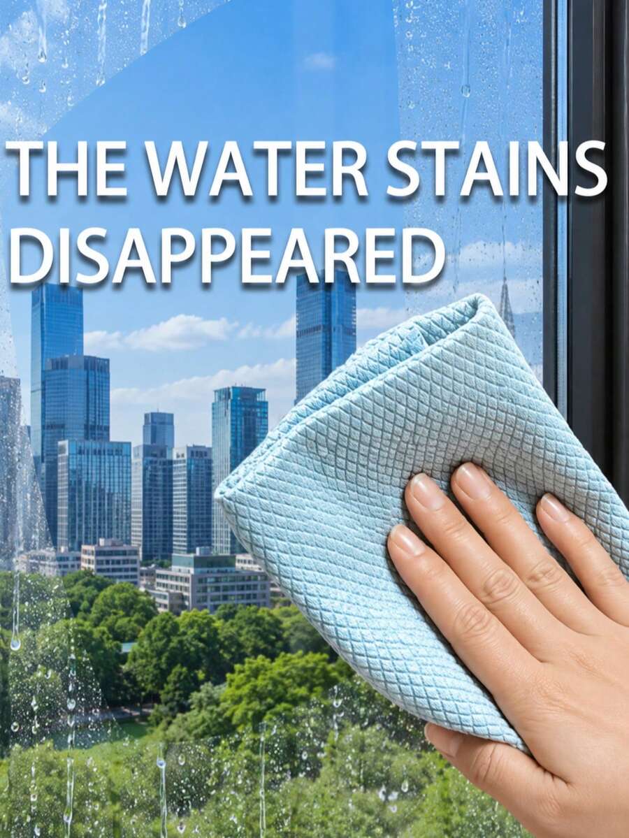10pcs Reusable Magic Cleaning Cloths, Suitable For Cleaning Kitchen, Mirrors, Glass, Dishes, Screens And Car Windows, Durable And Practical