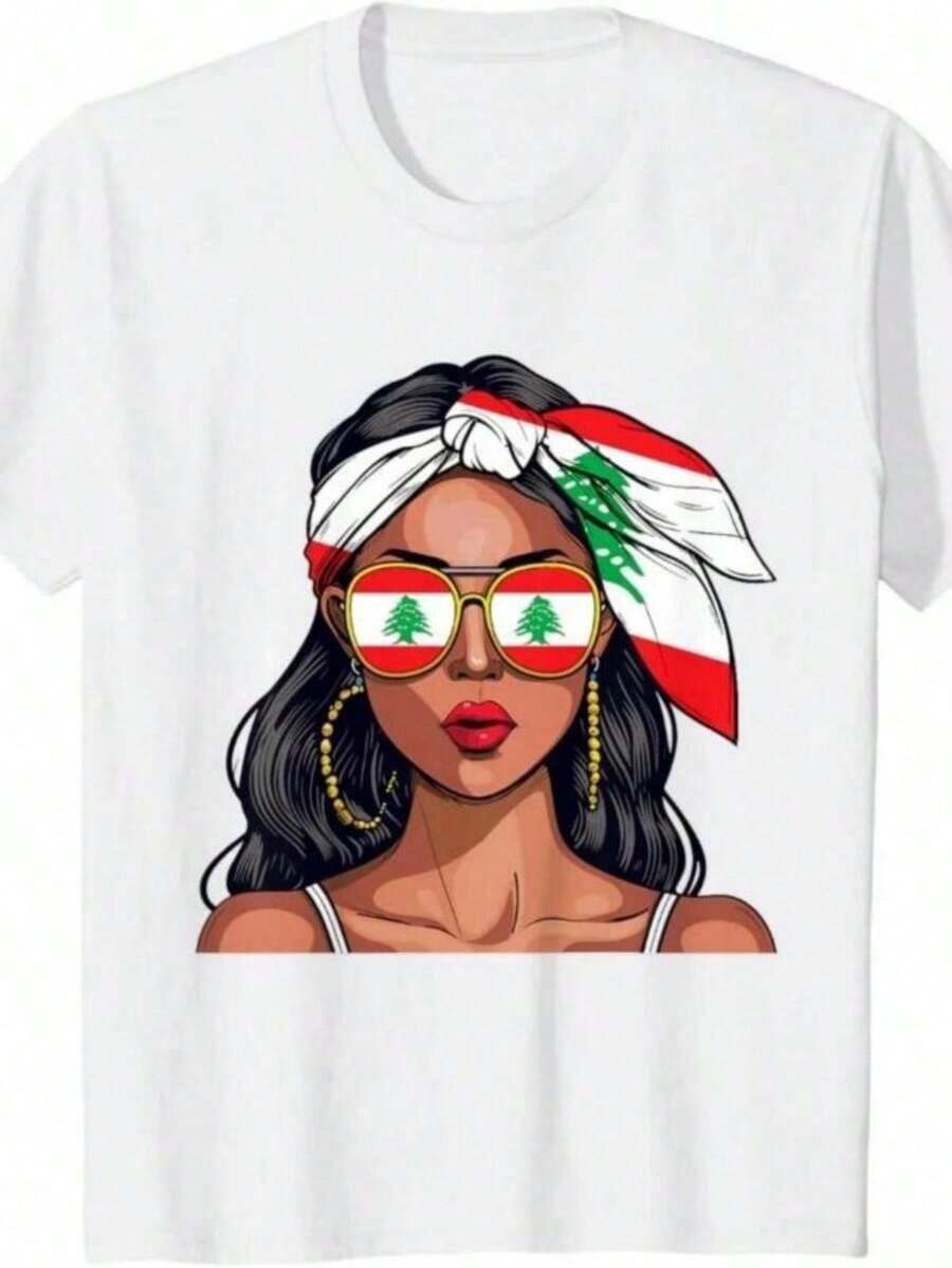 Camisetas estampadas de moda para mujer, tops de estilo urbano de talla grande, camisetas de verano cómodas y elegantes que combinan con todo. Camiseta de mujer, camiseta casual de moda de verano, camisetas retro de estilo urbano para mujer. Productos. - Blanco - Ver 1