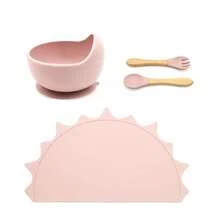 Customized Silicone Tableware Set With Name And Pattern, Baby & Toddler Gift, Includes Silicone Placemat, Bowl, Fork & Spoon - Multicolor - View 13