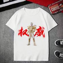 Éxito de  del verano de 2026: camisetas unisex de manga corta para estudiantes, de estilo élite, con estampado de influencer, temática de la paz y  autorizada. - Negro - Ver 9