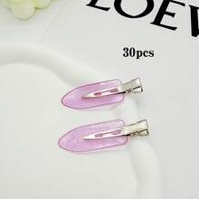 5pcs/20pcs/30pcs Women's Minimalist Versatile Alligator Hair Clips Hair Accessories For Daily Casual Vacation Outing Wear - Mauve Purple - View 13