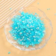 2MM-6MM Mixed Size 2000PCS/Pack Round Flat Back Resin Rhinestones Jelly Candy AB Color Bling Strass Glitter DIY Gems Stones Diamond Glue On Jewelry Bead For Clothes, Bag, Shoes, Mugs, Bottles, Tumblers, Mobile, DIY Accessories - Kong Lan 48 - View 3