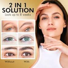 Lash Lift Kit And Eyebrow Lamination Kit, 2-In-1 Solution, At-Home Brow Lamination, Beginner/Profional, Eyelash Lift, 15 Applications, Lasts 6-8 Weeks, DIY Brow And Lash Perm - ABLK1 - Đa năng - Xem 4