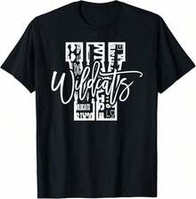 Camiseta de Regreso a Clases de los Wildcats para Fanáticos del Espíritu Escolar - Negro - Ver 8