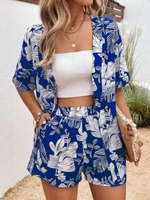 Conjunto de dos piezas para mujer para uso diario - Azul 2 - Ver 1