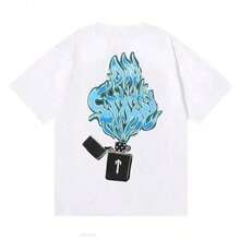 Cute Unisex Premium Casual T-Shirts, COOL SUMMER 2025, Luxury Short Sleeve T-Shirts For Men And Women, Soft Cotton Loose Fit Clothing, Novelty, Luxury Summer T-Shirt For Men With Graphic Print - 白色 2 - 查看 6
