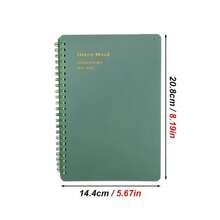 Spiral Notebook, Muted Color Retro Minimalist Lined Notebook For Students, Office Memo Pad, Journal, Back To School Gift School Supplies - A - View 7