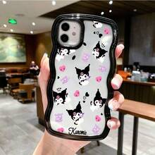 SANRIO スマホケースウェーブケースfor苹果16ProMax/16Plus/16Pro/16/15ProMax/15Plus/15Pro/15/14ProMax/14Plus/14Pro/14/16E/13ProMax/13Pro/13/12ProMax/12Pro/12/11ProMax/11andGooglephone15ProMaxクリア15ProMaxパステルカラー耐衝撃女性向けミニマリスト - 黑色 - チェックする 1