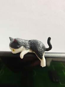 可爱睡猫汽车装饰品，汽车仪表板/电脑桌面展示装饰品，采用树脂制成，带丙烯酸双面胶带 - 彩色 - 查看 15