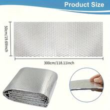 1pc Double-Layer Foam And Aluminum Foil Thermal Insulation, Radiation Heat Rejection, Improve Energy Efficiency, Winter Warmth And Summer Cooling - Easy Installation For Doors, Windows, Cars, Attic, Roof, Heat Resistant Pad, Door Insulation, Window Insulation, Reflective Surface, Durable Insulation, Heat Resistant Material, Weather Resistant Material, Insulation Strip, Car Owners, Home Insulation, Wall Insulation, Insulation Board, Foam Board, Flexible Insulation - 50 cm X 300 cm - View 8