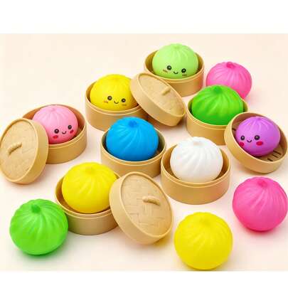 1/2/3 Pcs Squishable Food Stress Relief Toys: Colorful Mini Bread Squeeze Balls, Slow Rebound Anti-Stress Gadgets, Realistic Fake Bread Dough Balls, Stretchable Sensory Desktop Toys, Relieve Anxiety, Office Relaxation, Home Decor | Best Gift For Family And Friends