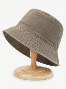 2026 Nuevo sombrero de cubo de algodón unisex, sombrero de pesca de verano plegable para exteriores, de moda, retro, de mezclilla, adecuado para campamento al aire libre, vacaciones en la playa, apto para hombres y mujeres - Multicolor - Ver 11
