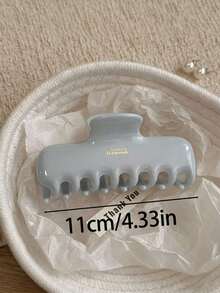 2个/1个女士11.9厘米/4.69英寸大号棕色/红色一体式爪形塑料发夹，时尚百搭优雅简约纯色发饰，适合日常休闲、派对、通勤、度假、发型设计、化妆、服装搭配。 - 彩色 - 查看 2