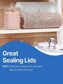 Round Cotton Pad Storage Rack, Round Cotton Pad Storage Rack Makeup Remover Pads, Acrylic Cotton Pad Storage Box Container Dispenser Storage Display Rack, Suitable For Vacation Beach, Bathroom Series, Bedroom Series, Large Capacity - Clear - View 4
