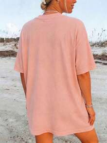 Camiseta de Vaquero con Langosta, Camiseta Divertida con Garra de Langosta, Camiseta de Playa Estilo Western, Camiseta de Verano para Mujer con Estampado de Chica Tomate, Camiseta Casual de Manga Corta de Talla Grande para Mujer, Camiseta Holgada con Estampados de Moda para Todas las Temporadas, Camiseta para Amigas y Familiares en Fiestas, Vacaciones, Acción de Gracias, Halloween, Día de San Valentín, Uso Diario, Unisex - Rosa - Ver 4