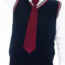 5pcs Boy's Necktie Pre-Tied Adjustable Neck Strap Tie For Wedding Graduation School Uniforms - Blue - View 6