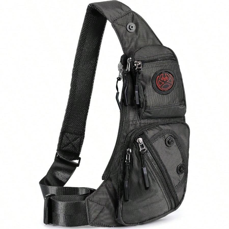 Sling Bag Chest Shoulder Backpack Crossbody Bags Casual Daypack Men Women Black - 2620N - Small + Black-2620n - View 1