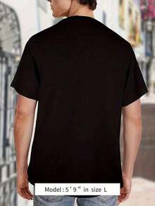 Camiseta unisex de manga corta, 100% algodón peinado grueso de primera calidad, cuello redondo, diseño pixelado elegante, estilo 2026. - Negro - Ver 2