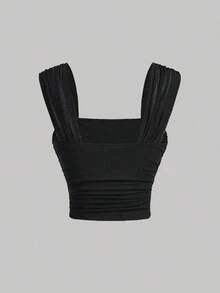 MOD 3 paquetes de chalecos con frente plisado sencillo, tops sin mangas de otoño, tops para capas, chalecos para salir, ropa profesional, ropa de mujer - Multicolor - Ver 8