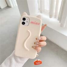 Only 1 Included . Fundas Cute 3D Cartoon Girl Silicone Phone Women, Soft Plush-Like Shockproof Cover, Summer Aesthetic Girly Phone Accessories, Compatible With 11 To 17 Series - 13 Pro, 13 Pro, 14, 14 Plus Phone, 15 Cases, 15 Plus Phone, 15 Pro, 16 Cases, Phone 16 Pro, 16 Plus Phone, 16 Pro, 16e Phone, 17, 17 Pro, 17 Pro, 17 Pro, Full-Body, Anti-Scratch, Cute Kawaii Style, Girls & Teens. Kawaii 3D Cartoon Ears Soft Phone 11 12 13 14 15 16 Pro XS X XR 6 8 Plus Shockproof Protective Cover - màu đen - Xem 7