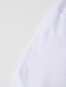 Camiseta corta de manga para verano, sintiéndote triste por ganar peso, camiseta de cuello redondo con diseño creativo Pure - Blanco - Ver 4