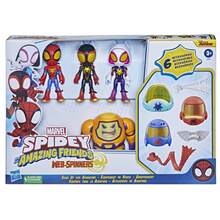 Hasbro Spidey And His Amazing Friends Marvel Web-Spinners Gear Up For Adventure 4-Pack, 4-Inch Action Figures With 6 Accessories, Super Hero Toys For Kids 3+ (Amazon Exclusive) - Multicolor - View 5