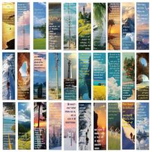 Elegant Landscape Inspired Bookmark Set, Nature Scenery Bookmarks With Positive Quotes, Suitable As Reading Gift For Book Lovers And Students - Landscape - View 9