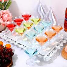 Puredove 80/40pcs 70ml Creative Stemware, (Please Check Size And Capacity Before Purchase) Suitable For Cocktail Glasses, Pudding Cups, Wine Glasses, Mousse Cups, Dessert Cups, Ideal For Weddings, Birthdays, Parties, Anniversaries And Various Social Events - Transparent - View 6