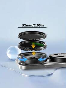 Taamyllrenz 新款 52mm 磁吸 CPL 偏振濾鏡，多層鍍膜光學玻璃鏡片，防眩光防刮，快速安裝磁吸設計，戶外旅行、婚禮與日常拍攝必備手機攝影配件，適合送給女性、媽媽、朋友的生日、聖誕節、情人節、母親節及所有節日禮物 - CPL濾鏡 - 查看 6